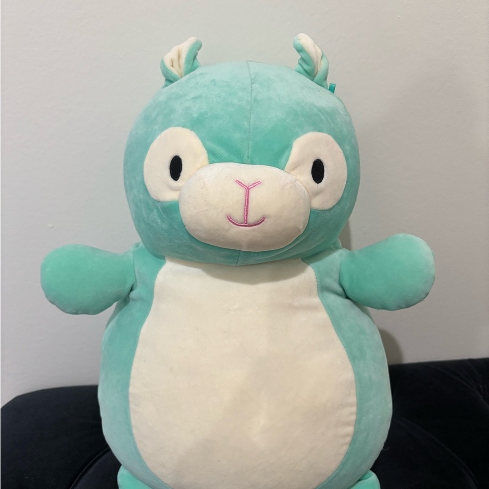 Cute Squishmallow Aqua and Cream Plush Toy